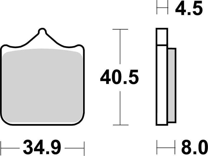 Ducati 749 [BREMBO] - Street sintered metal brake pads - 07BB33SA