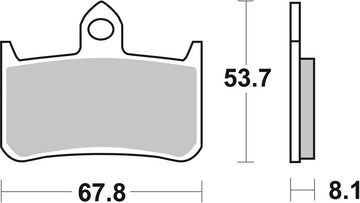 Honda Cbr 900 [BREMBO] - Competition Carbon Ceramic Brake Pads - 07HO28RC