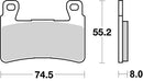 Honda Vtr 1000 [BREMBO] - Competition Carbon Ceramic Brake Pads - 07HO45RC