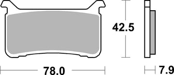 Honda Cmx 1100 Rebel [BREMBO] - Competition Carbon Ceramic Brake Pads - 07HO63RC