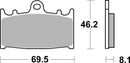 Kawasaki Vn 1700 [BREMBO] - Competition Carbon Ceramic Brake Pads - 07KA13RC