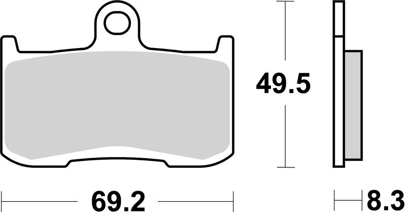 Kawasaki Z 900 [BREMBO] - Competition Carbon Ceramic Brake Pads - 07KA23RC
