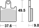 Kawasaki Zr 400 [BREMBO] - Competition Carbon Ceramic Brake Pads - 07KA28RC