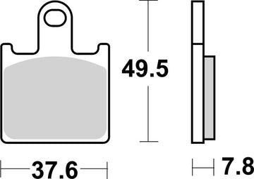 Kawasaki Zr 400 [BREMBO] - Street sintered metal brake pads - 07KA28SA