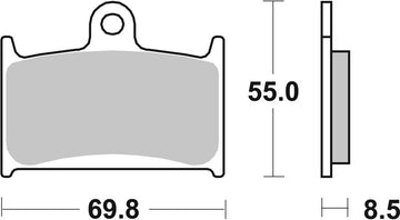 Triumph Sprint 1050 [BREMBO] - Competition Carbon Ceramic Brake Pads - 07SU14RC