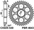 Ducati Multistrada 1200 [PBR] - Sprocket steel reinforced - 530-1