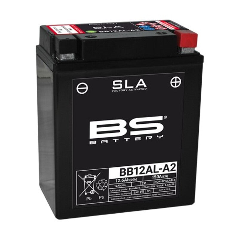Yamaha Xv 535 Virago [BS BATTERY] - SLA Maintenance Free Battery Factory Activated - BB12AL-A2
