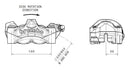 Honda Cb 1000 [BREMBO] - M50 front left brake caliper titanium Ø30mm-2