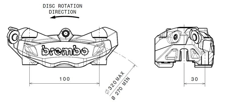 aprilia caponord 1200 [BREMBO] - brake caliper