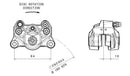 Hypermotard 939 [BREMBO] - Rear brake caliper Ø34mm titanium