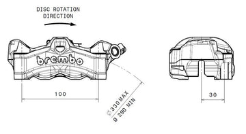 Honda Cb 1000 [BREMBO] - Stylema brake caliper front left black - 0