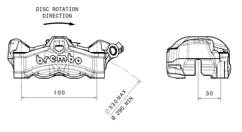 Honda Cb 1000 [BREMBO] - Stylema brake caliper right left black
