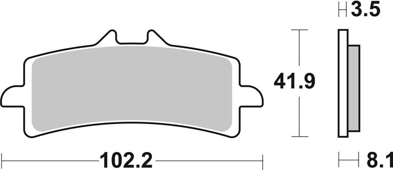Triumph Tiger 850 Sport [BREMBO] - Brake pads TYPE 07BB37 SR Sinter - Sport