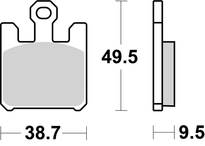 Kawasaki Vn 1600 Mean Streak [BREMBO] - Brake pads TYPE 07SU26 SR Sinter - Sport