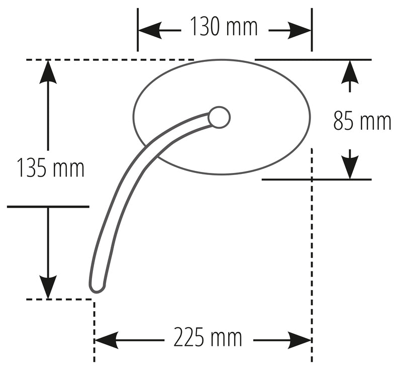 Moto Guzzi V 100 Mandello 1000 [SHIN YO] - Mirror Booster 2 Black (Pair)