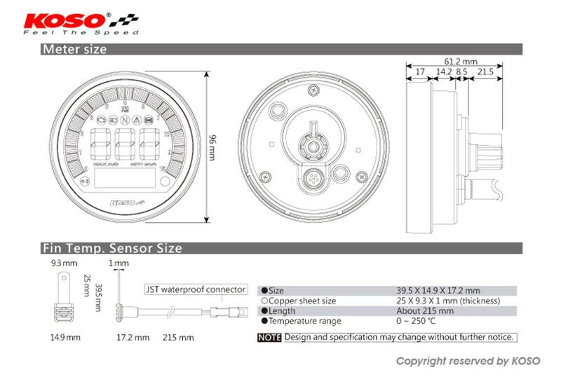Bmw R Ninet Racer [KOSO] - DL-04 Tachometer/Tachometer - BMW R Nine T