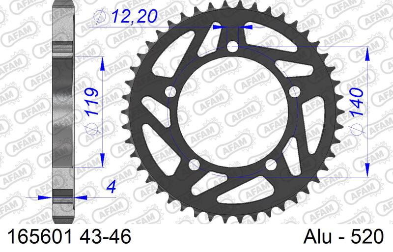 Bmw S 1000 [AFAM] - Sprocket aluminum standard - 520