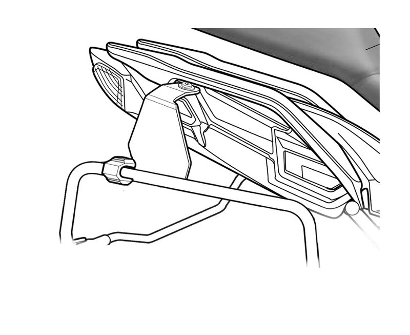 Kawasaki Versys 650 [2015-2026] [SHAD] - 4P Befestigungs-Kit