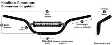 Kawasaki Kx 250 [RENTHAL] - Handlebar 839 Fatbar