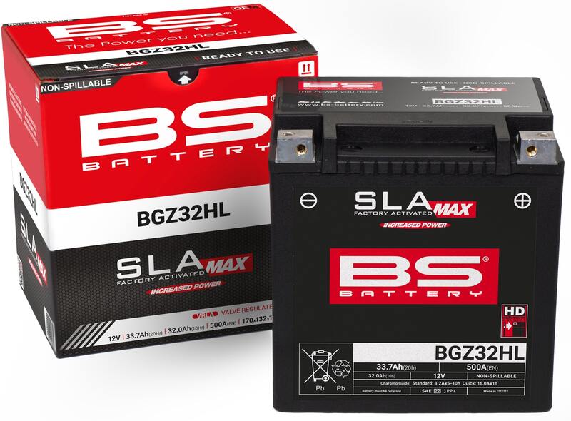 Harley Davidson Flhtc [BS BATTERY] - SLA Maintenance Free Battery Factory Activated - BGZ32HL