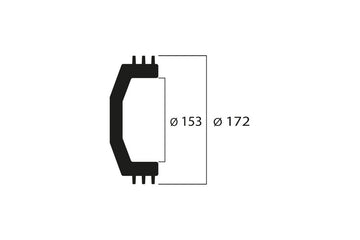 Kawasaki J 300 [MALOSSI] - Clutch bell Maxi Wing ø 153 mm