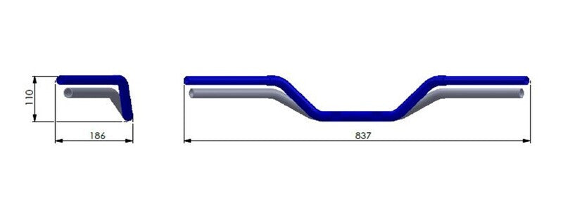 Yamaha XVS 650 Drag Star [Highsider] - motorcycle handlebar