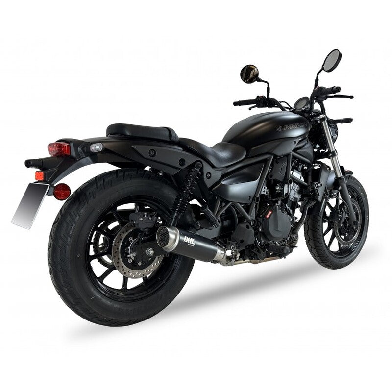 Kawasaki Eliminator 500 [IXIL] - RC3B Slip-On Silencer Stainless Steel Black