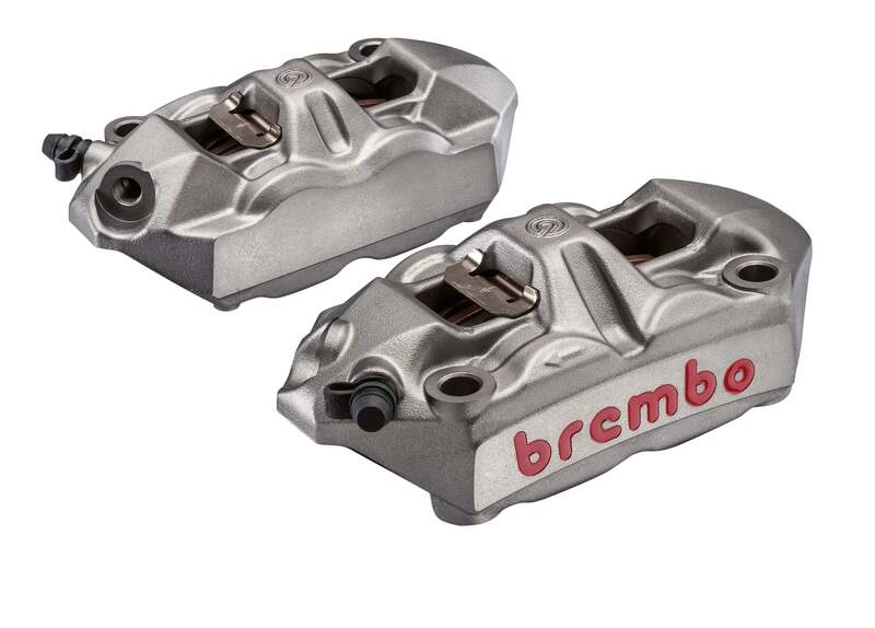Yamaha Tracer 9 [BREMBO RACING] - Pair of one-piece M4 brake calipers - 18mm/P4 34 (with pads)