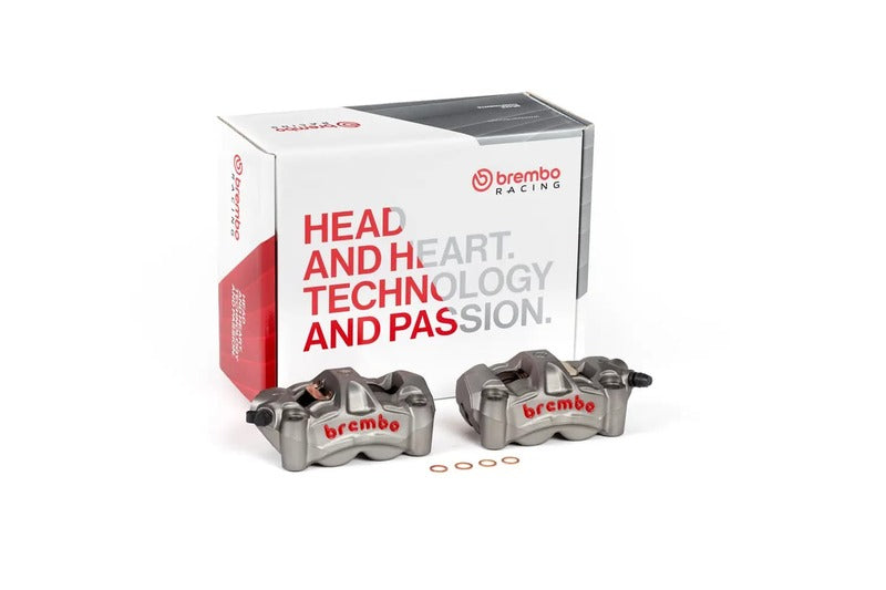 Aprilia Dorsoduro 1200 [BREMBO RACING] - M5 pair of front radial brake calipers 4 pistons Ø3mm