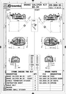 Suzuki Gsx-R 1300 Hayabusa [BREMBO RACING] - 18mm GP4-MS radial brake caliper kit