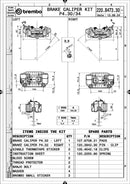 Aprilia Smv 1200 Dorsoduro [BREMBO RACING] - UPGRADE GP4-RB 4-piston brake calipers (pair) front, Ø 30/34 mm-4