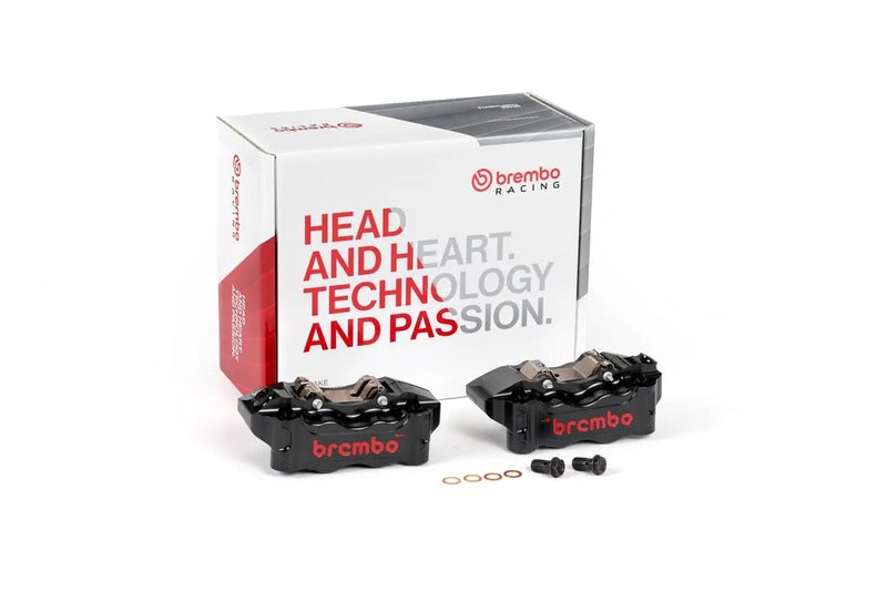 Kawasaki Zr 400 [BREMBO RACING] - UPGRADE GP4-RB 4-piston brake calipers (pair) front, Ø 30/34 mm