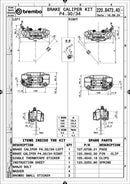 Kawasaki Zr 400 [BREMBO RACING] - UPGRADE GP4-RB 4-piston brake calipers (pair) front, Ø 30/34 mm
