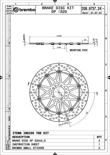 Ktm Super Duke 1290 [BREMBO RACING] - UPGRADE Supersport round floating brake discs - in pairs