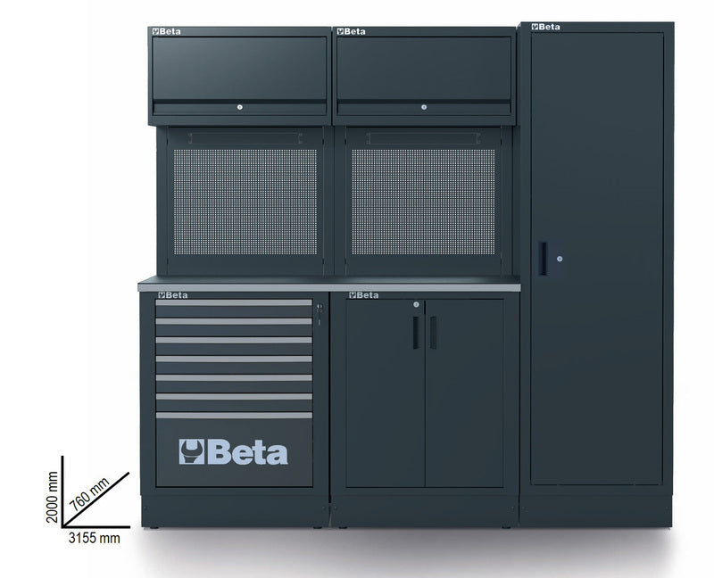 BETA TOOLS RSC50 2.0 Werkstattausrüstungskombination mit 223 Werkzeugen