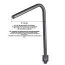 Harley Davidson Sportster 883 Iron XL 883 N [HIGHWAY HAWK] - Bad Hawk 1 inch handlebar with 3 holes, 845mm wide 370mm high, chrome-3