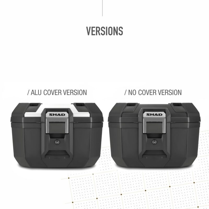 Honda X-Adv [SHAD] - Topcase Terra TR41 black/aluminium cover