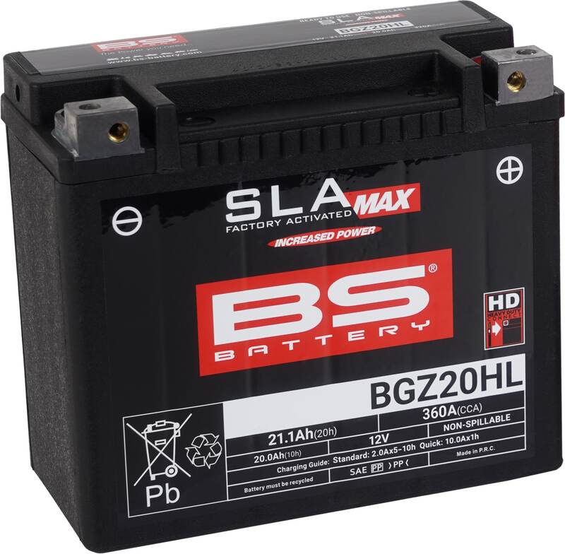 Kawasaki Gpz 1100 [BS BATTERY] - SLA Maintenance Free Battery Factory Activated - BGZ20HL