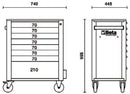 BETA C24S/8 PLUS-A Werkzeugwagen mit 8 Schubladen