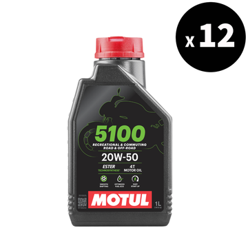 5100 4T motor oil 20W50 1L 12-pack [Motul]
