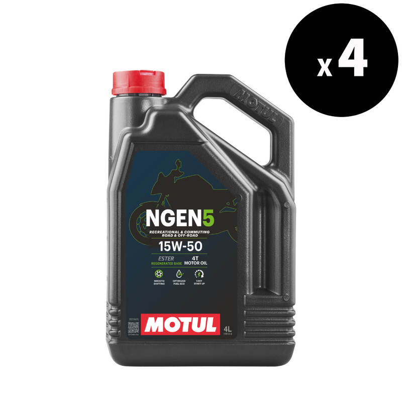 NGEN 5 4T motor oil 15W-50 4L 4-pack [Motul]