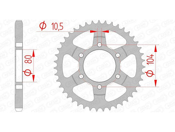 Kawasaki Versys 1100 [AFAM] - Chain kit 525XHR3 15/42 Super-reinforced - Standard sprocket
