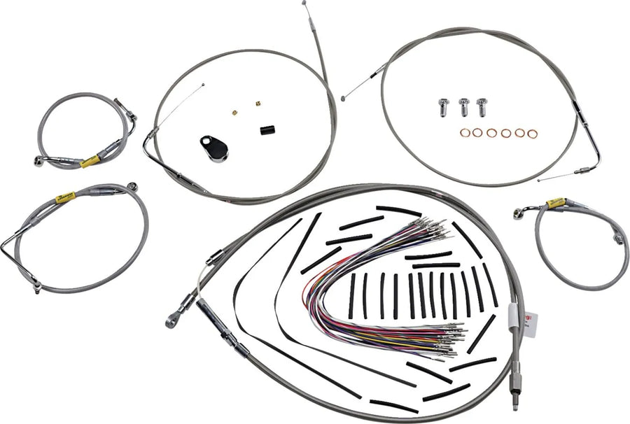 harley davidson touring [BURLY BRAND] - handle fitting set for older touring models with Bagger Bar handlebars