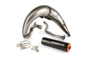 Peugeot XPS-Street EVO2 50 2T AM6 - Auspuffanlage High-Mount CNC orange/schwarz