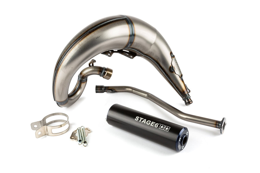 Beta RR SM 50 2T - Exhaust Streetrace High Mount left blue black