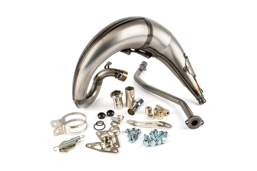 Beta RR Enduro 50 2T - Exhaust Streetrace High Mount left orange black