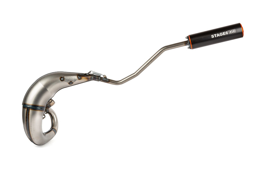 Beta RR Enduro 50 2T - Exhaust Streetrace High Mount left orange black