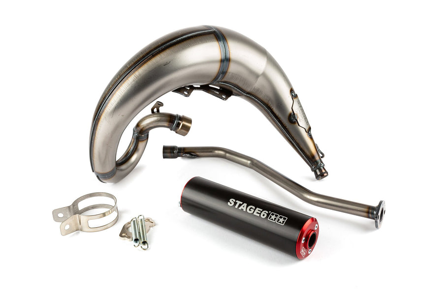 Beta RR Enduro 50 2T - Exhaust Streetrace High Mount left red black