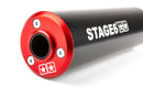Aprilia RX 50 2T D50B1 [2006–] - Exhaust Streetrace Red Black