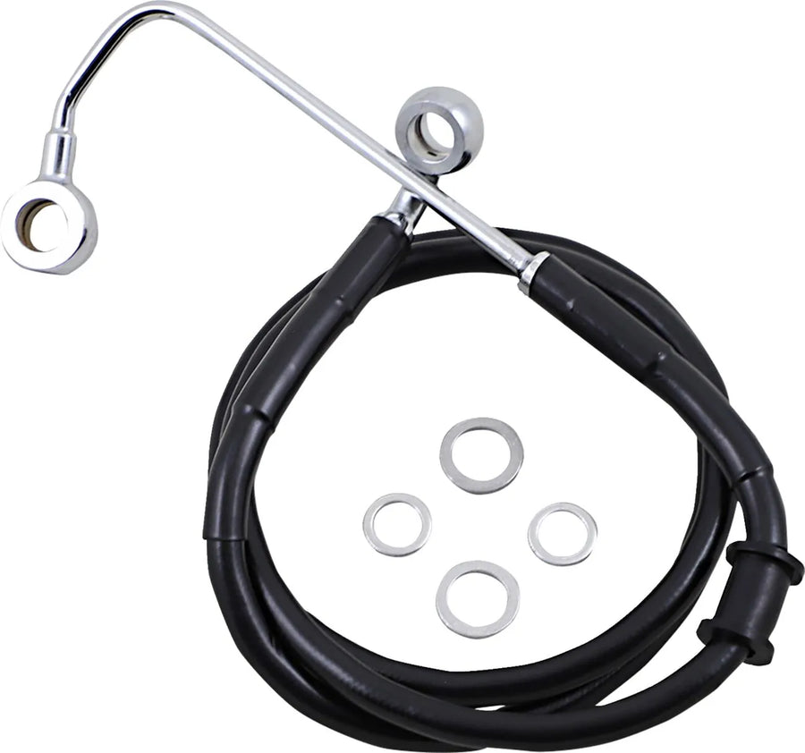 harley davidson fxsb [DRAG SPECIALTIES] - Extended stainless steel brake line